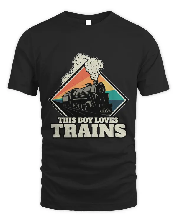 This Boy Loves Trains Funny Train and Railroad