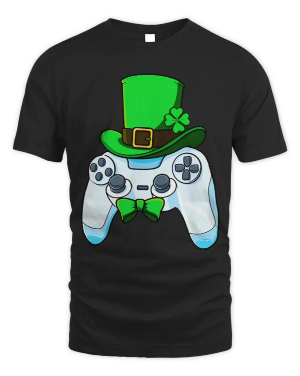 Video Game Controller St Patricks Day Gamer Irish Boys Men