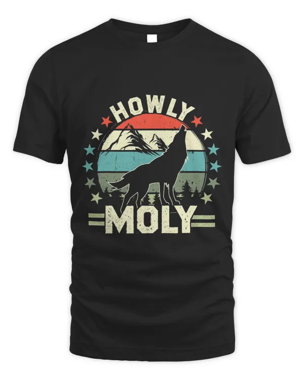 Wolf Lover Howly Mowly Coyote Hunters Retro Wildlife Hunting 1