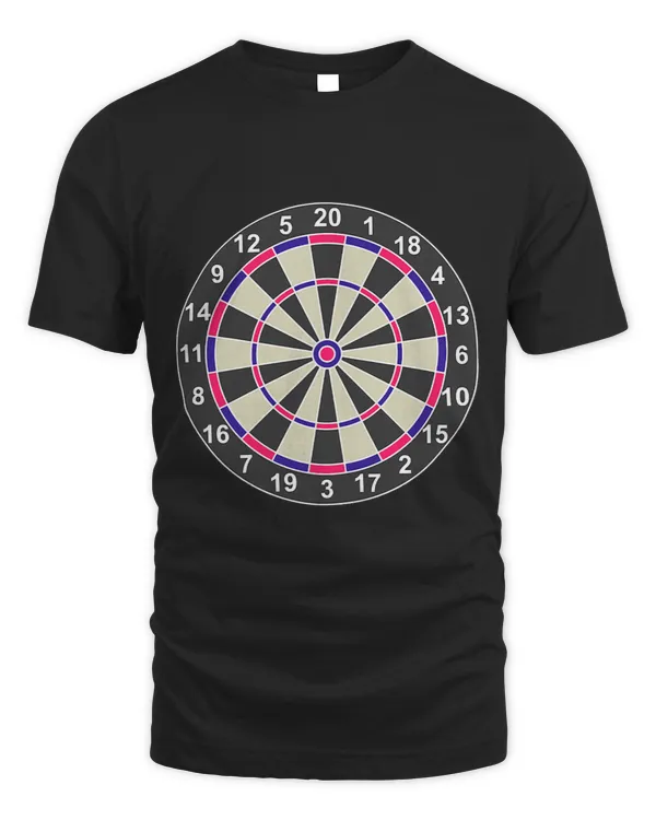 Womens Dartboard Dart Board Motif Pink