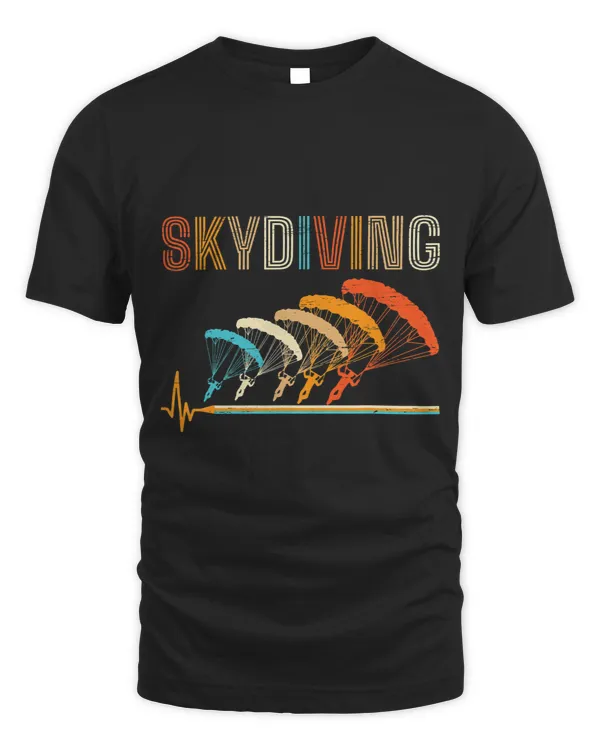 Skydiving Gift Retro Skydiving Airplane Jump Parachuting Skydiver