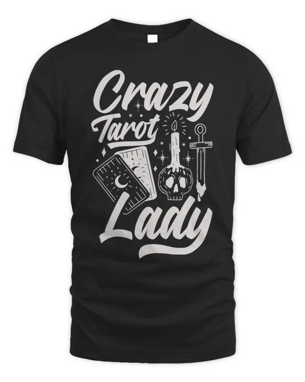 Womens Witchcraft Wicca Pagan Crazy Tarot Lady