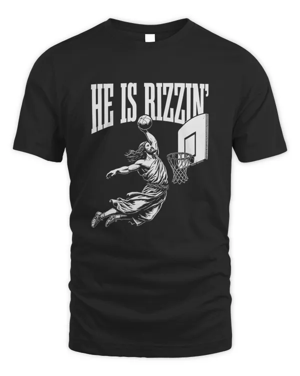 He Is Rizzin Funny Jesus Basketball Meme