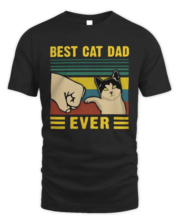 Best Cat Dad Ever Funny Cat Dad T Shirt