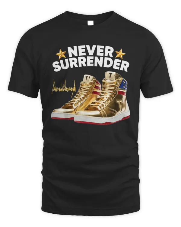 Trum Golden Sneakers Never Surrender 2024