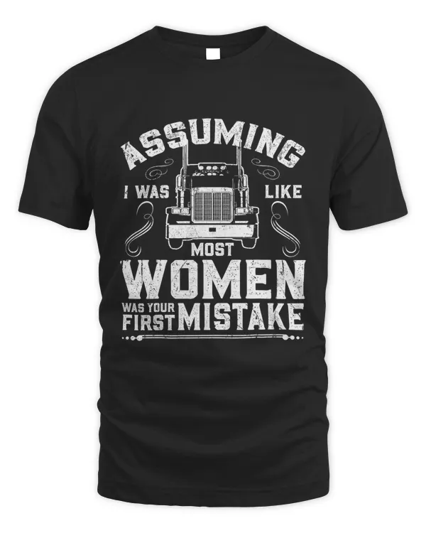 Woman Trucker Female Truck Driver T-Shirt
