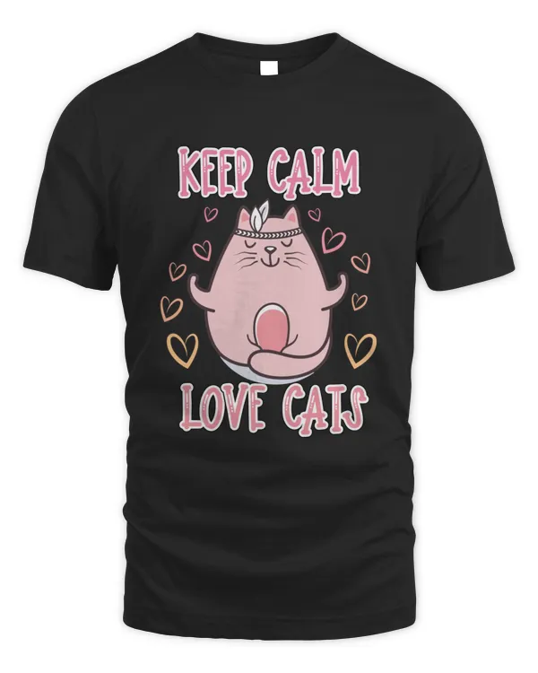 Keep Calm  Cats Do Yoga  Do Yoga Be Happy10055 T-Shirt