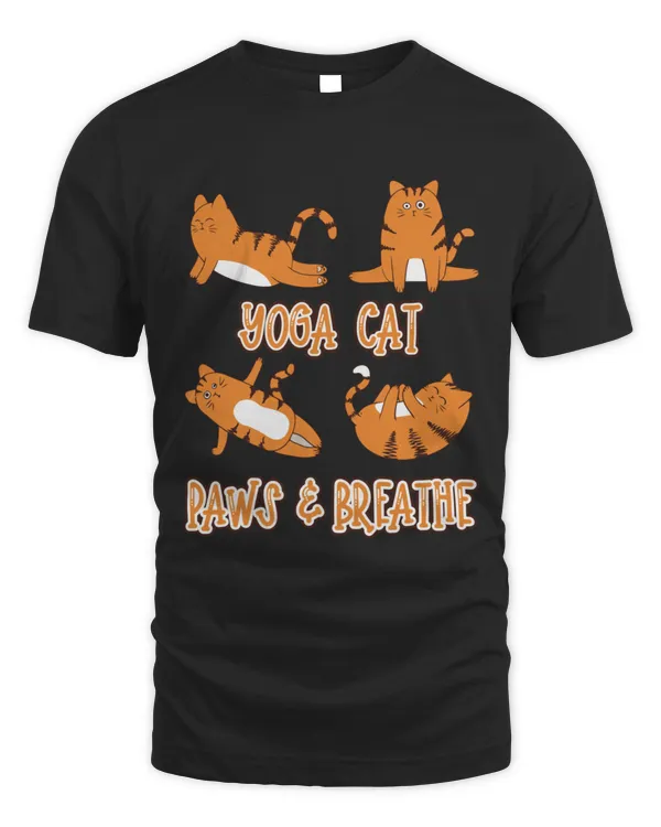 Meow Maste  Cats Do Yoga  Do Yoga Be Happy  Paws  Breathe10031 T-Shirt