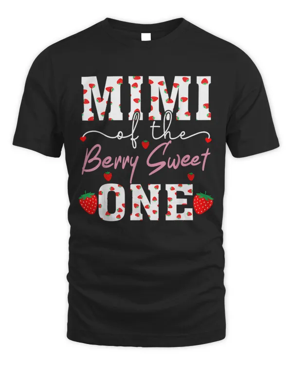Mimi Of The Berry Sweet One Strawberry Grandma T-Shirt