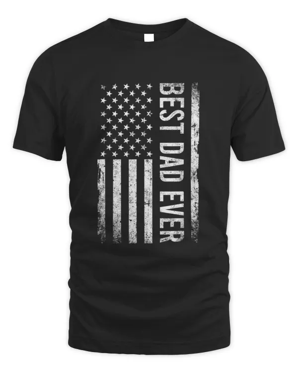 Best Dad Ever With US America Flag7319 T-Shirt