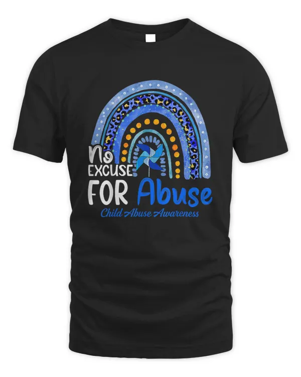No-Excuse For Abuse Child Abuse Prevention Awareness Month T-Shirt