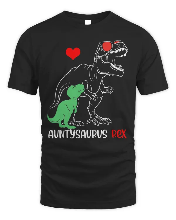 Auntysaurus T rex Dinosaur Funny Aunty Saurus T-Shirt