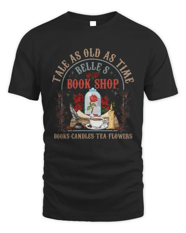 Tale As Old As Time Belle's Book Shop Sweatshirt, Vintage Princess Movie Crewneck, Princess Book Coffee Shirt, Gift for Bookworm, Book Lover Tee
