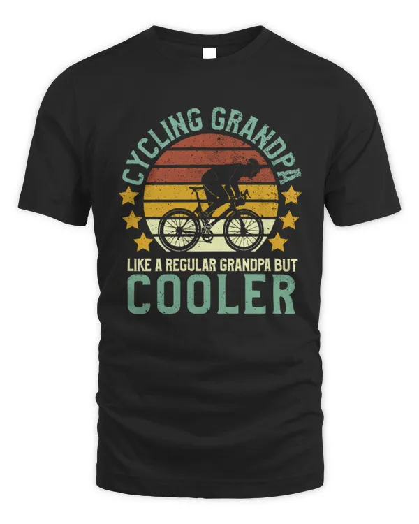 Cycling Grandpa T-shirt, Cyclist Shirt for Him, Grandfather Bike Riding Clothes for Him, Father's Day Cycling Gift, Unisex Shirt