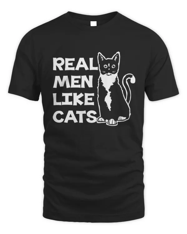 Real Men Like Cats, Cat Dad, Cat Dad Shirt, Cat Daddy, Gift From The Cat, Cat Dad Gift, Father's Day Gift, Unisex Cat Dad T-Shirt,