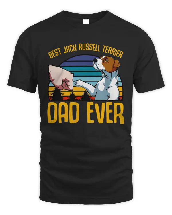 Best Jack Russell Terrier Dad Ever, Style Father's Day, Gamer Cult Meme Movie Music Cool Gift Tee T Shirt