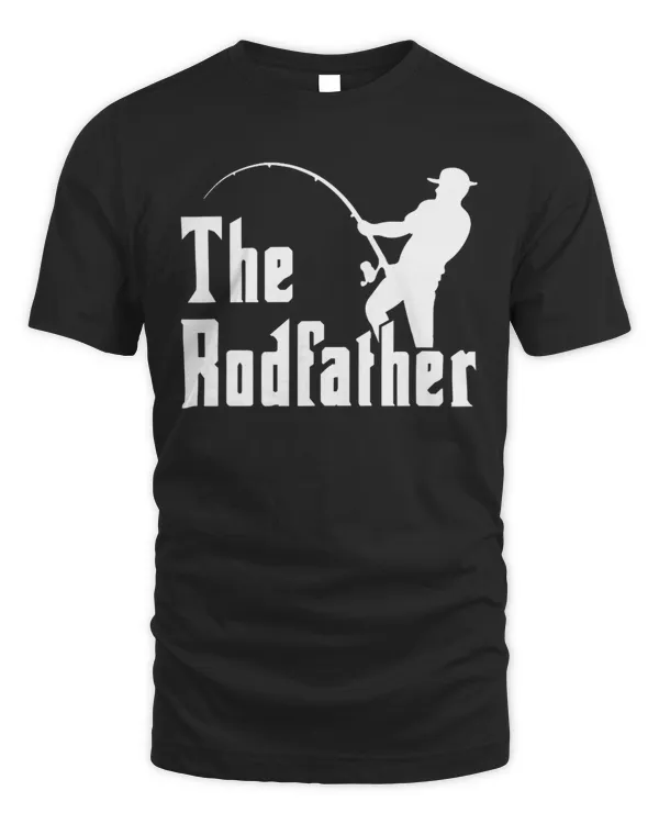 The Rodfather T-shirt, Funny Fishing T-shirt,Funny Tees for Father,Fishing Shirt,Camping Shirt, Gift For Fisherman, T-shirt Gift for Husband