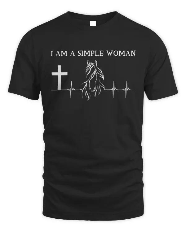 simple woman jesus cross horse heartbeat