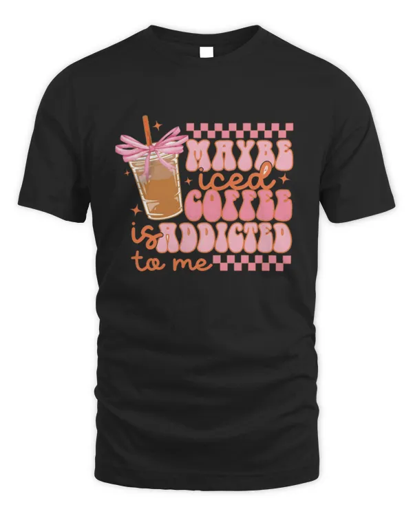 Coquette Iced Coffee Shirt, Funny Mama Shirt, Social Club Shirt, Soft Girl Era Shirt, Pink Bow Shirt
