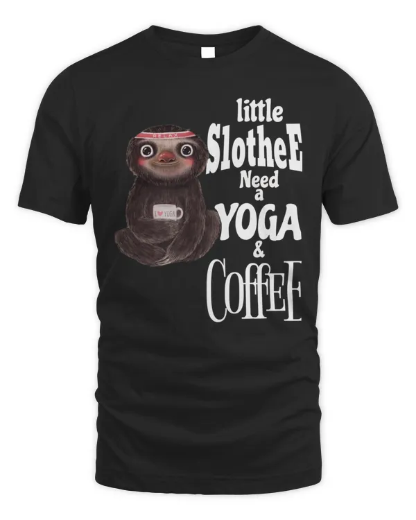 Sloth Yoga And Coffee9852 T-Shirt