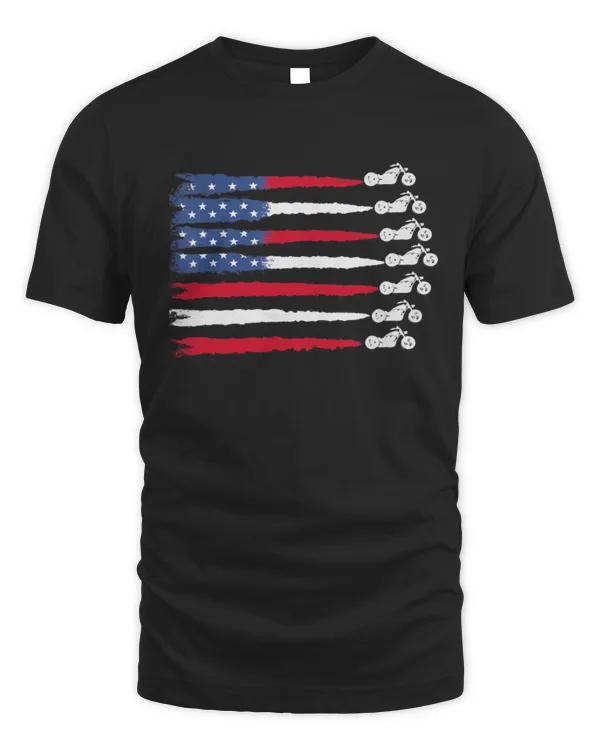 American Flag july 4th Motorcycles Boober 1