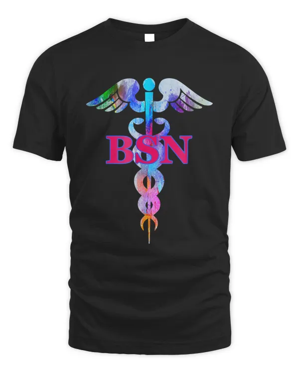 BSN Bachelor of Science in Nursing Caduceus T-Shirt Gifts