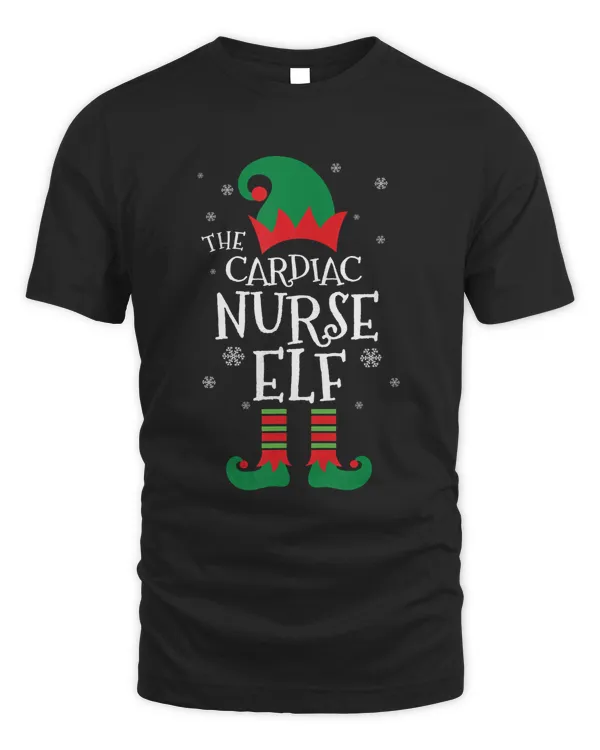 Cardiac Nurse Elf Christmas TShirt Funny Nurse Christmas T-Shirt