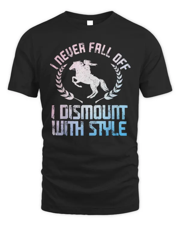 Funny Horse Racing Art For Men Women Horse Lover Equestrian T-Shirt