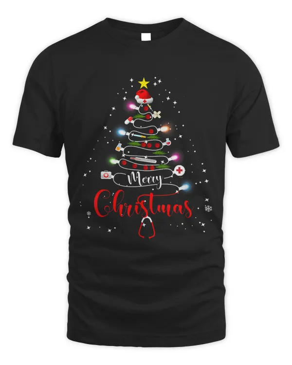 Merry Christmas Nurse Yuletide Practitioners Cute T-Shirt