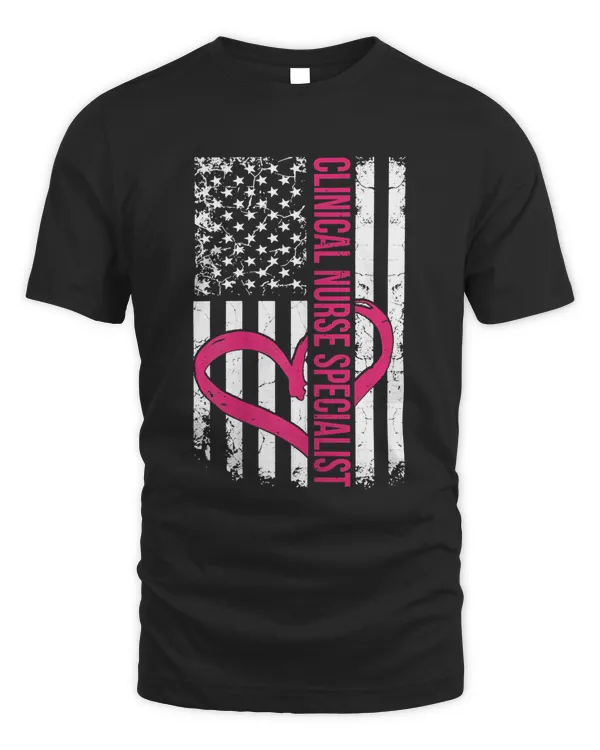 Womens Clinical Nurse Specialist Flag Gift for Women CNS Nurses T-Shirt