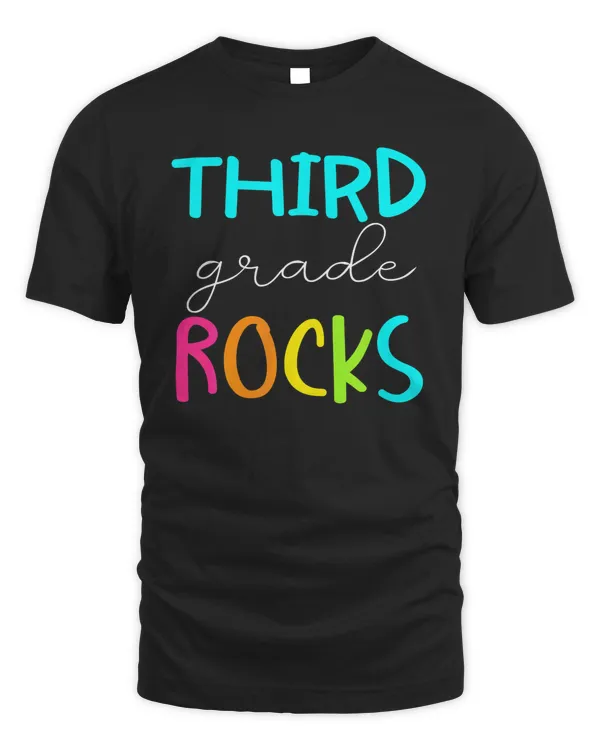 Third Grade Rocks Shirt Team 3rd Grade Teacher