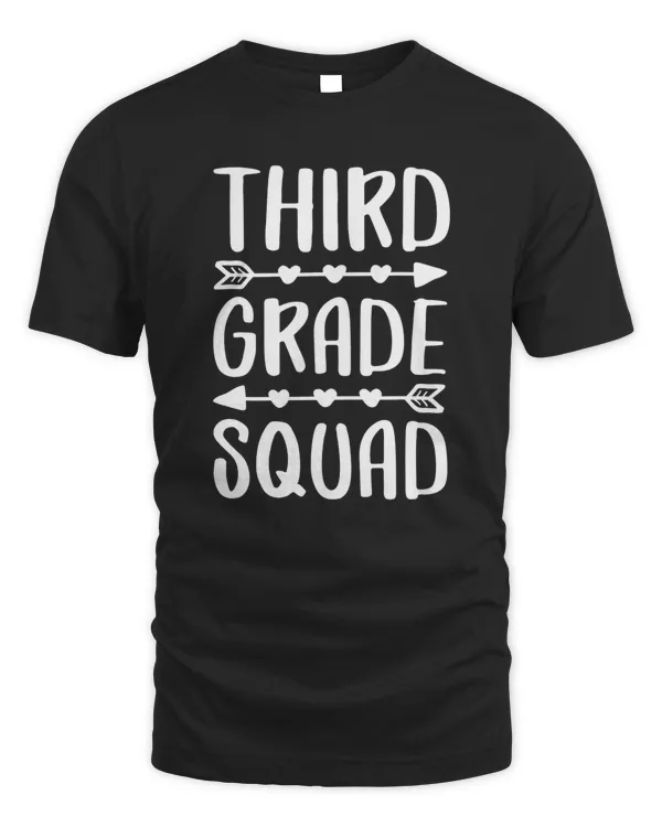 Third Grade Squad  3rd Grade Back To School Shirt