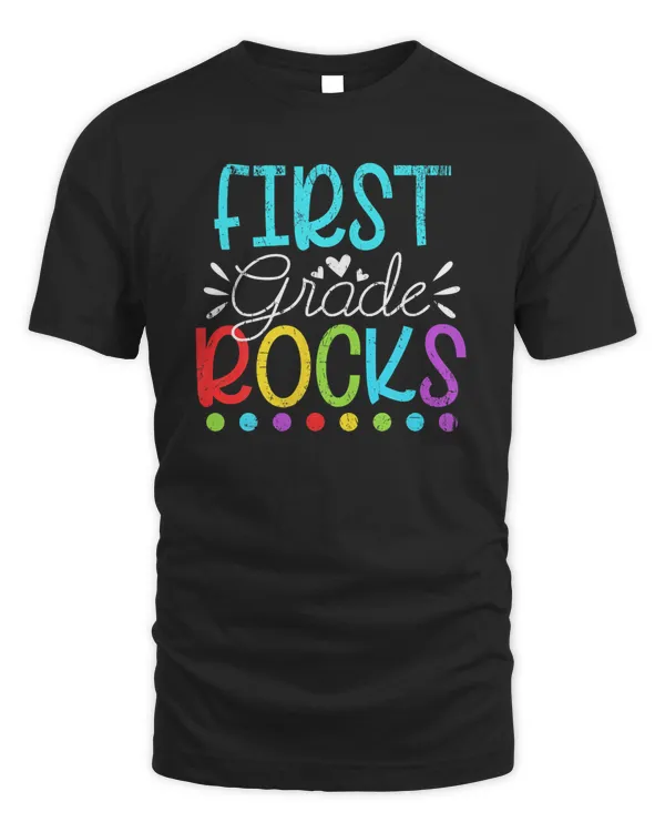 Team First Grade Hello 1st Grade Rocks Back To School Funny T-Shirt