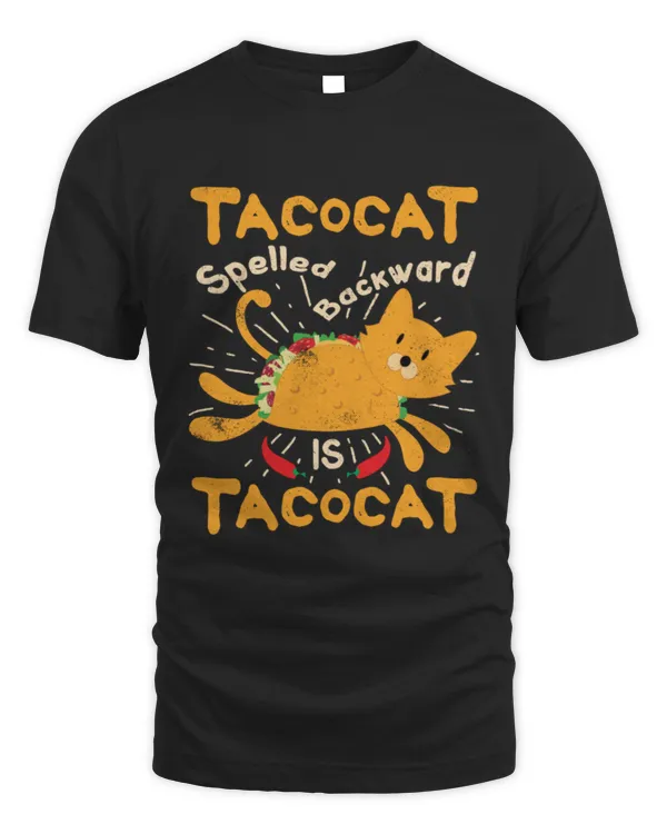 Funny  Tacocat Spelled backwards is Tacocat  T-Shirt