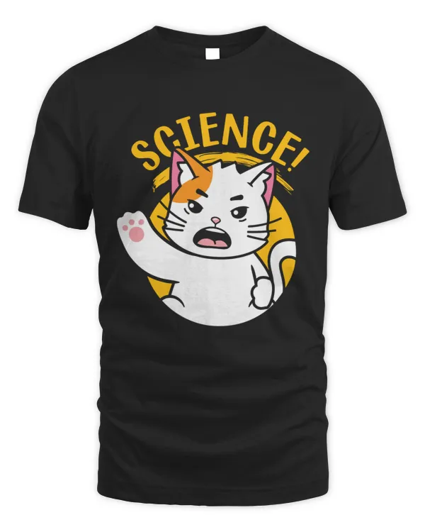 Funny Cat Science Fist Punch