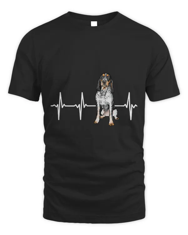 Bluetick Coonhound Heartbeat Dog Lover T-Shirt