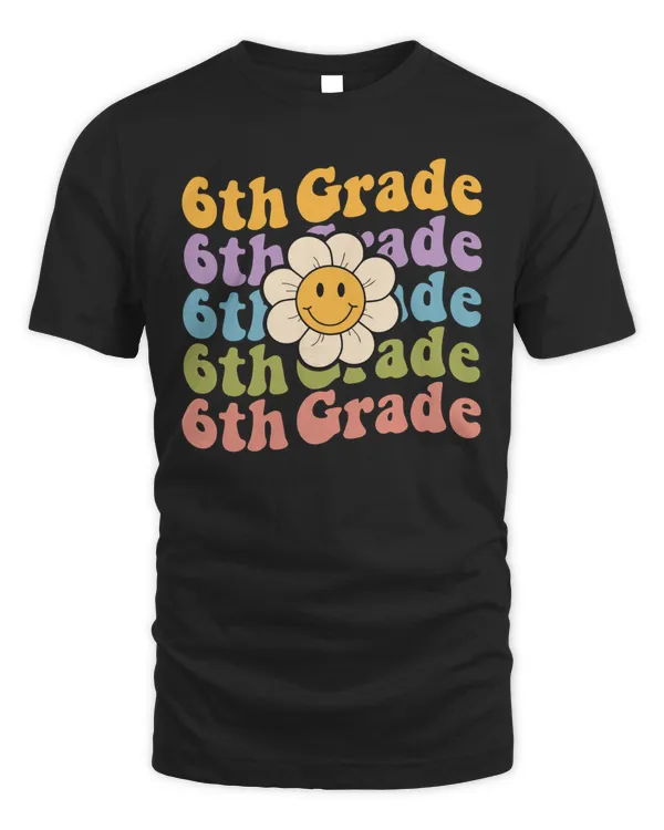 Retro Groovy 6th Grade Teacher Back To School Sixth Grade