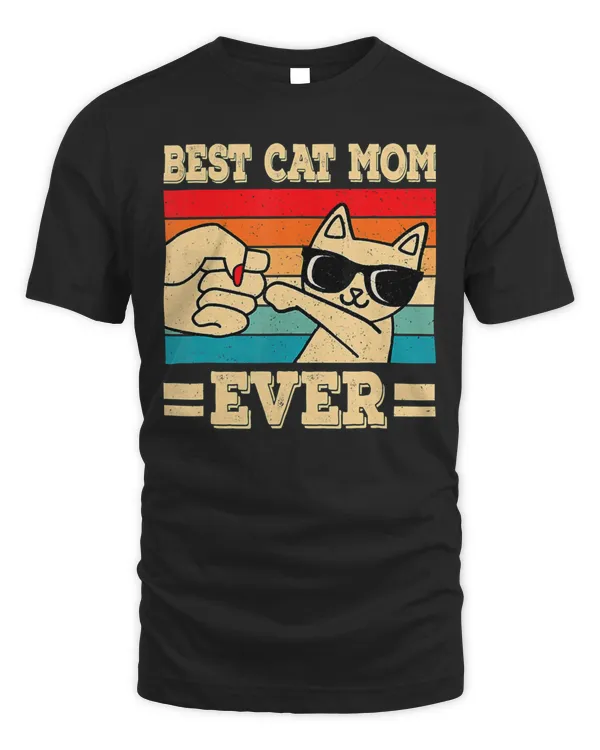 Best Cat Mom Ever Cat Mom Mothers Day  Vintage 99   T-Shirt