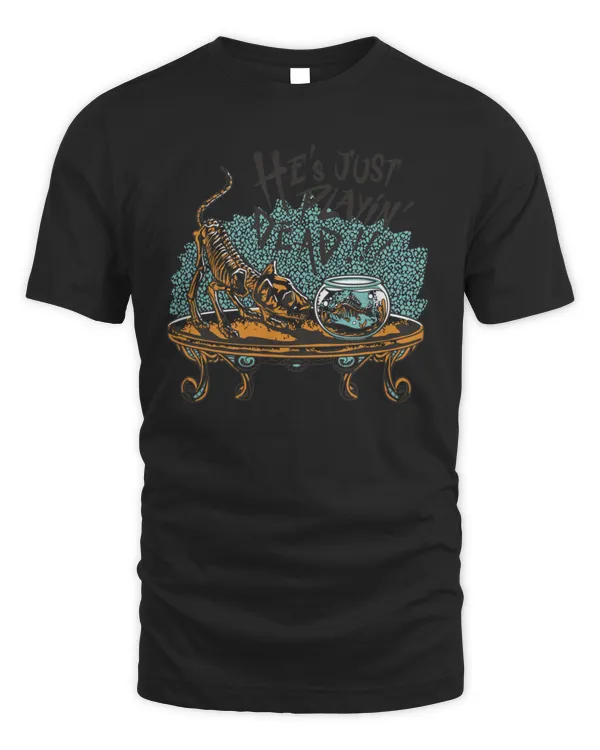 Dead Cat And Fish   T-Shirt