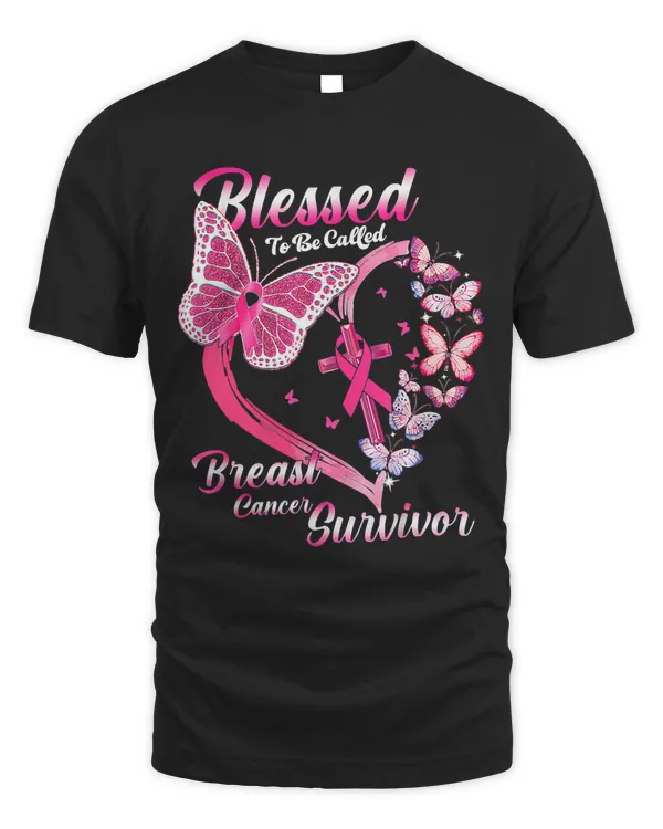 Pink Butterfly Blessed To Be Called Breast Cancer Survivor