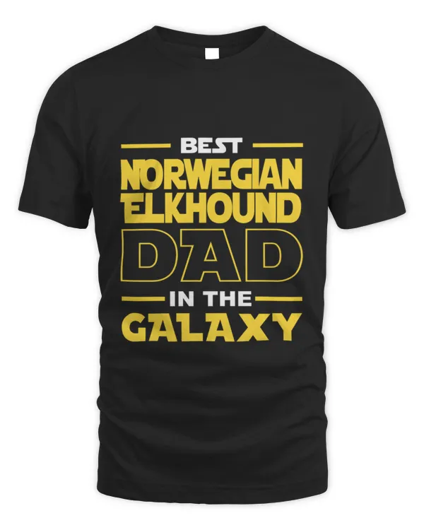 Best Norwegian buhund Dad In The Galaxy Shirt Norwegian buhund Dog Dad Mom Lovers Birthday Christmas Gift Idea99 T-Shirt