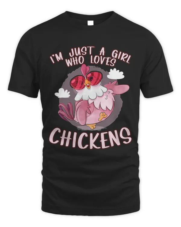 Im Just a Girl Who Loves Chickens Cute Chicken Buffs Gifts