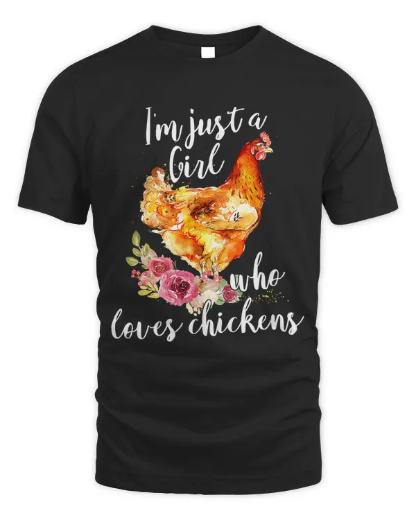 just a girl who loves chickens flower chicken