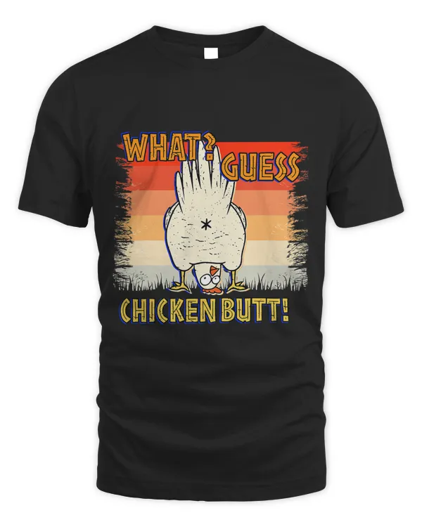 Funny What Guess Chicken Butt! Animal Cute Chickens