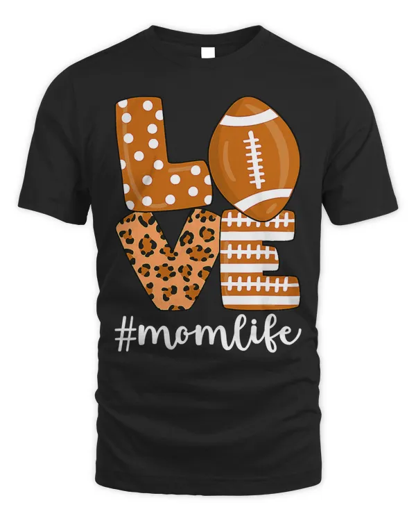 Football Love Football American Mom Life Player Leopard