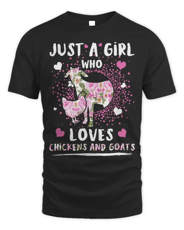 Goat Goats Just A Girl Who Loves Chickens And Goats funny Pet 216 Goat Lover