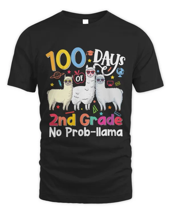 100 days of 2nd grade No Probllama Llama 100 Days of School 55