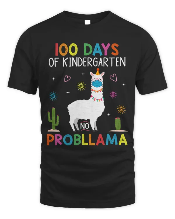 100 Days of Kindergarten No Probllama Llama Mask 95