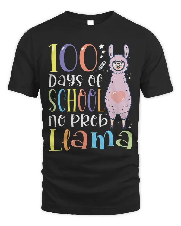 100 Days of School No Probllama Prob Llama 100th Day 46