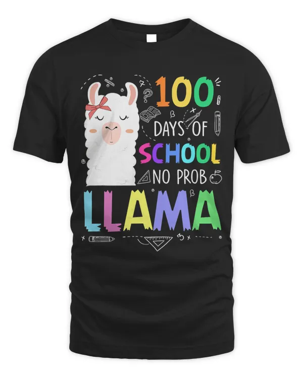 100 Days of School Sloth Llama Funny School Outfits 108